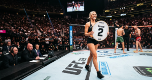 Dana White reveals Sophie Cunningham's last-minute UFC 329 ring girl role 2 Sophie Cunningham UFC 329 ring girl: Dana White reveals Sophie Cunningham's last-minute UFC 329 ring girl role