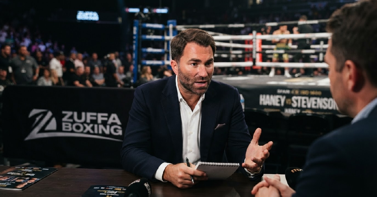 Eddie Hearn Zuffas: Eddie Hearn on Zuffa’s Haney-Stevenson Dilemma and Garcia-Benn Co-Promotion