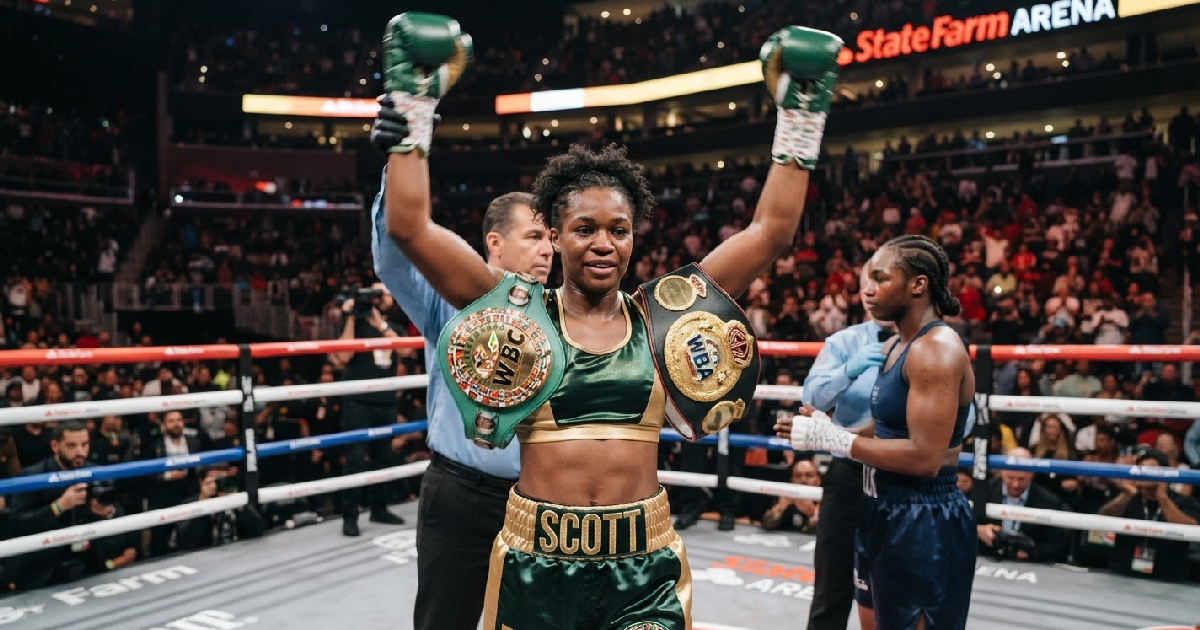 Home 1 Kaye Scott defends unified middleweight titles
