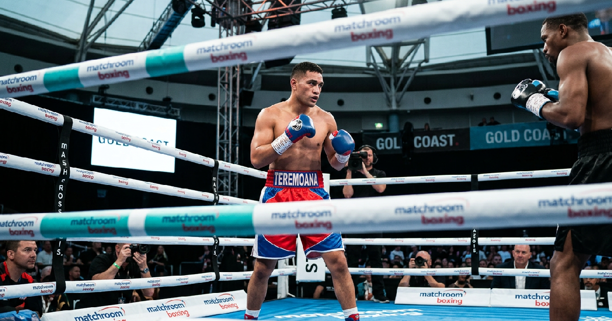 Teremoana Teremoana targets DeAndre Savage on August 12 Gold Coast card