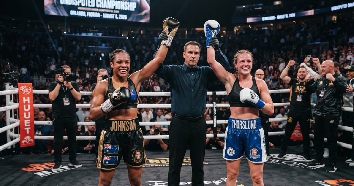 boxing schedule August 2026: Johnson-Thorslund undisputed bout tops busy August 8 boxing schedule
