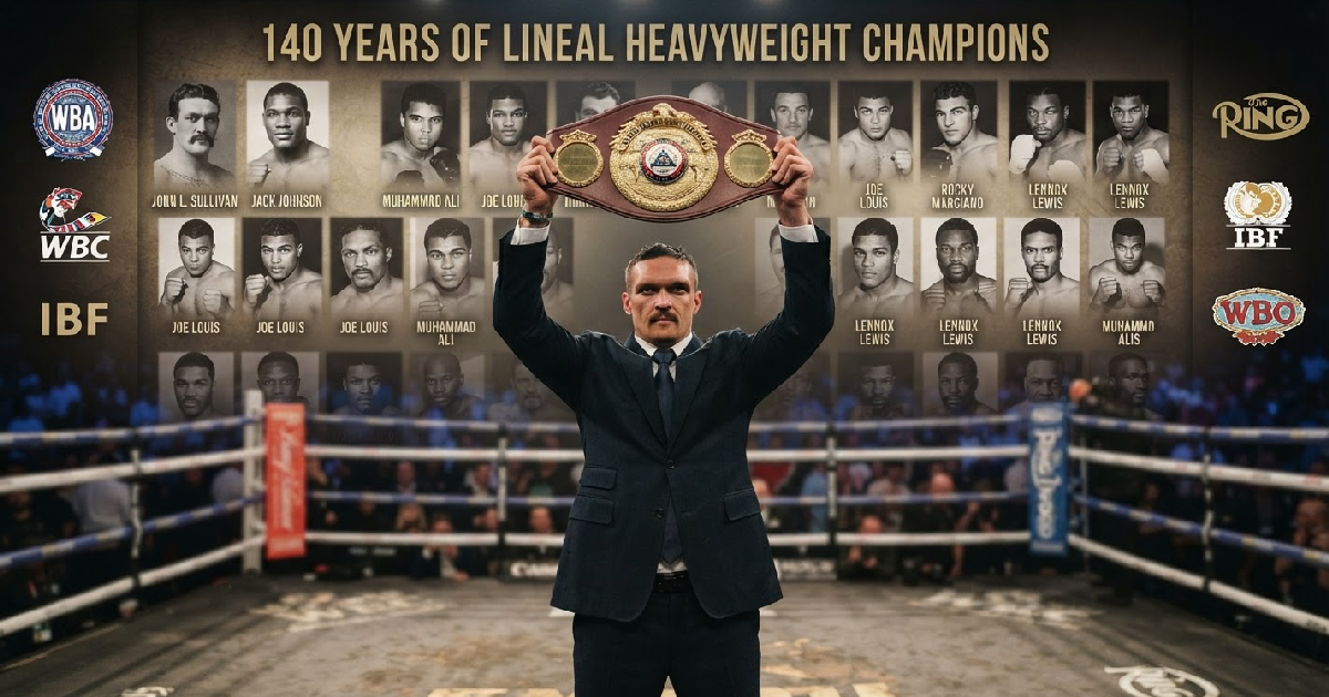 Oleksandr Usyk joins elite 40 lineal heavyweight champions in 140 years
