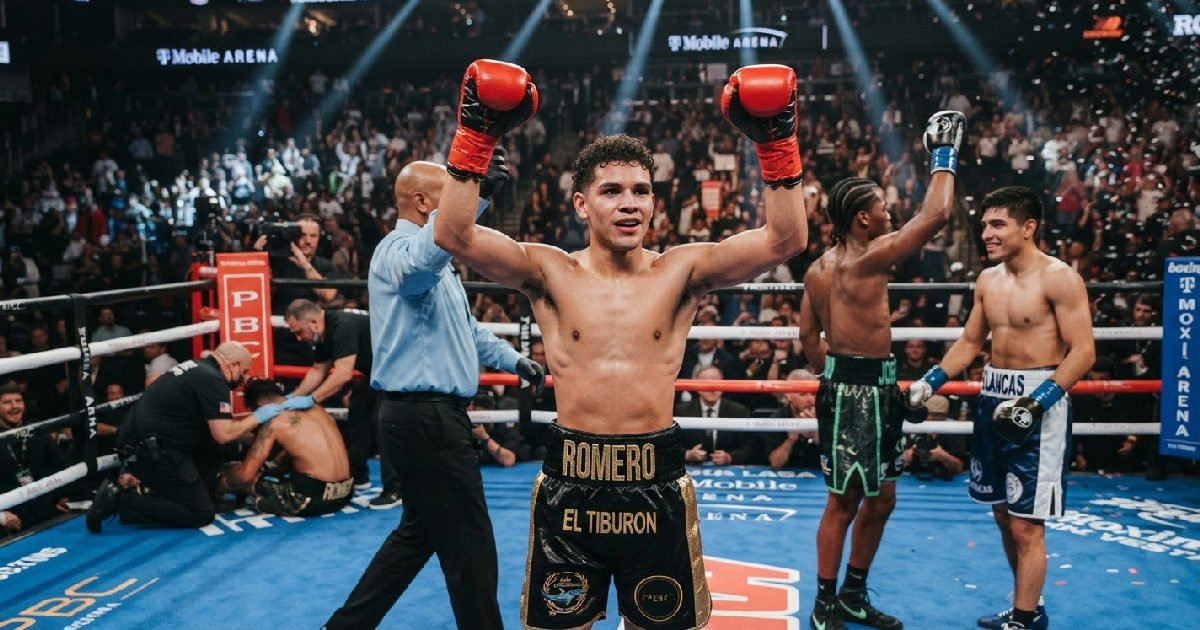 Marco Romero scores first-round TKO in Las Vegas boxing prelims as young talents shine