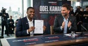 Matchroom Boxing signs Odel Kamara, Eddie Hearn hails 'future face' of UK scene