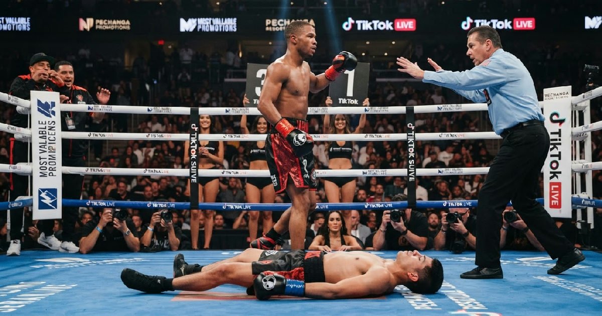 Jahmal Harvey knockout: Olympian Jahmal Harvey halts Hammet Kowany Keb del Valle with second-round knockout
