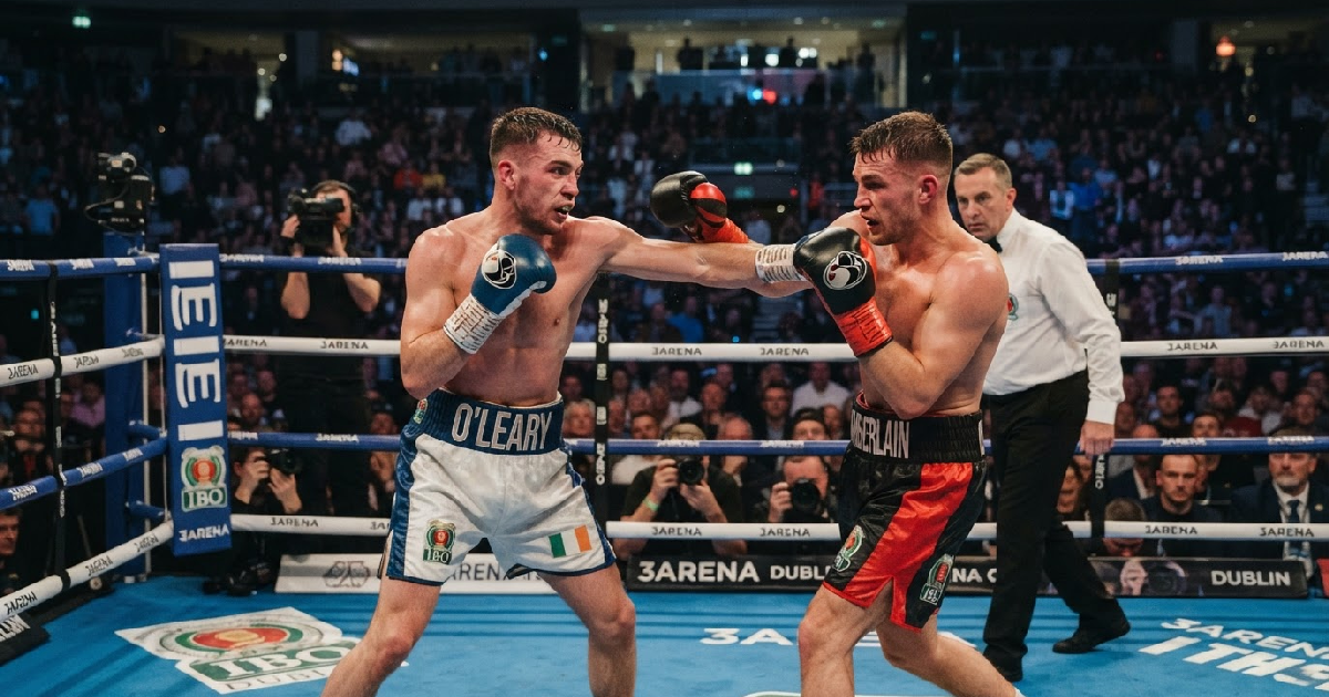 Pierce O'Leary vs. Mark Chamberlain: Pierce O'Leary defends IBO super lightweight title against Mark Chamberlain in Dublin...