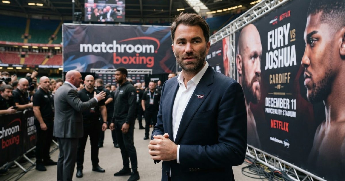 eddie hearn disputes dana white anthony joshua role