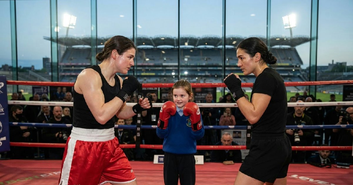 Katie Taylor Flora Pili: Katie Taylor, Flora Pili hold final workouts before historic Croke Park title