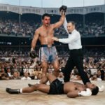 Rocky Marciano Ezzard Charles rematch ends in injury