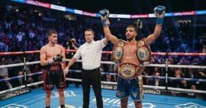 Defends Titles Against James: Fawaz defends British and Commonwealth titles